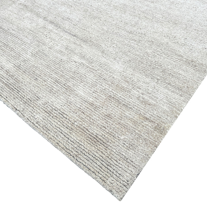 Natural Solid Textured Silk Rug - 8' x 10'