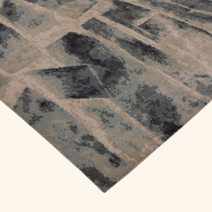 Blue Alchemy Transitional Silk Rug - 6' x 9'1"