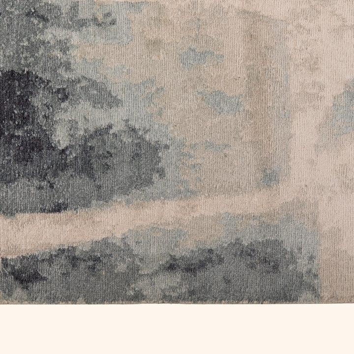 Blue Alchemy Transitional Silk Rug - 6' x 9'1"