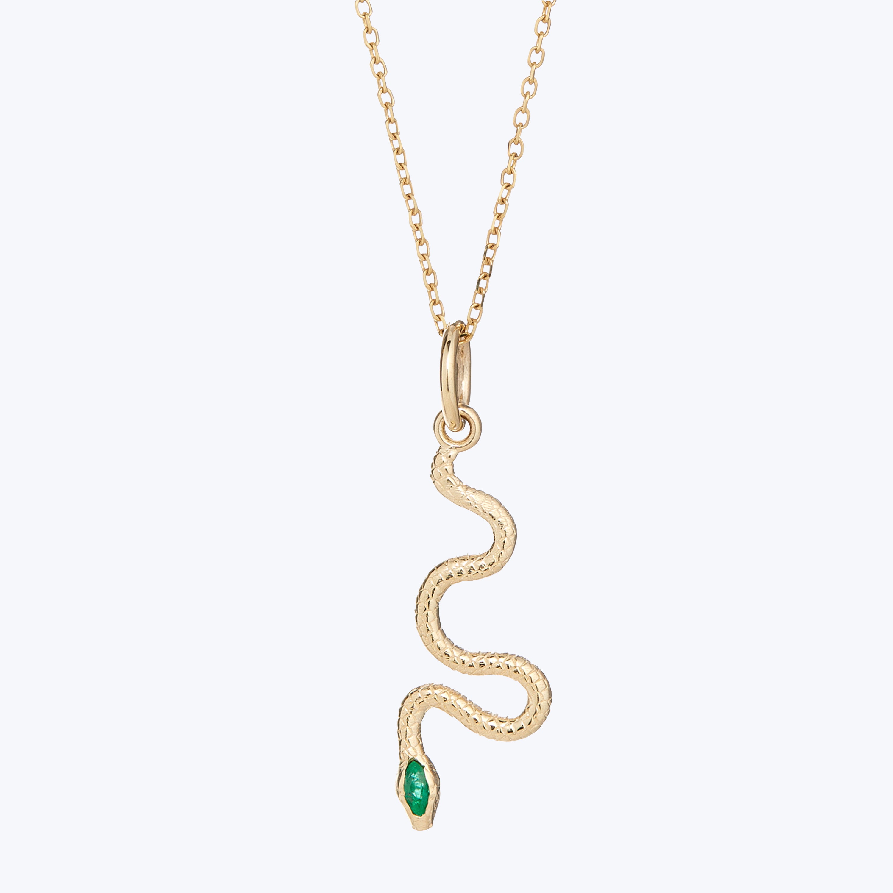 Emerald Serpent Pendant