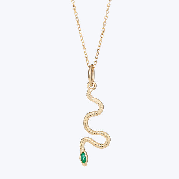 Emerald Serpent Pendant