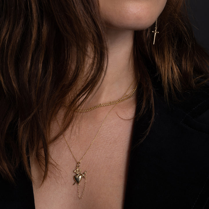 Sacred Heart Drop Pendant