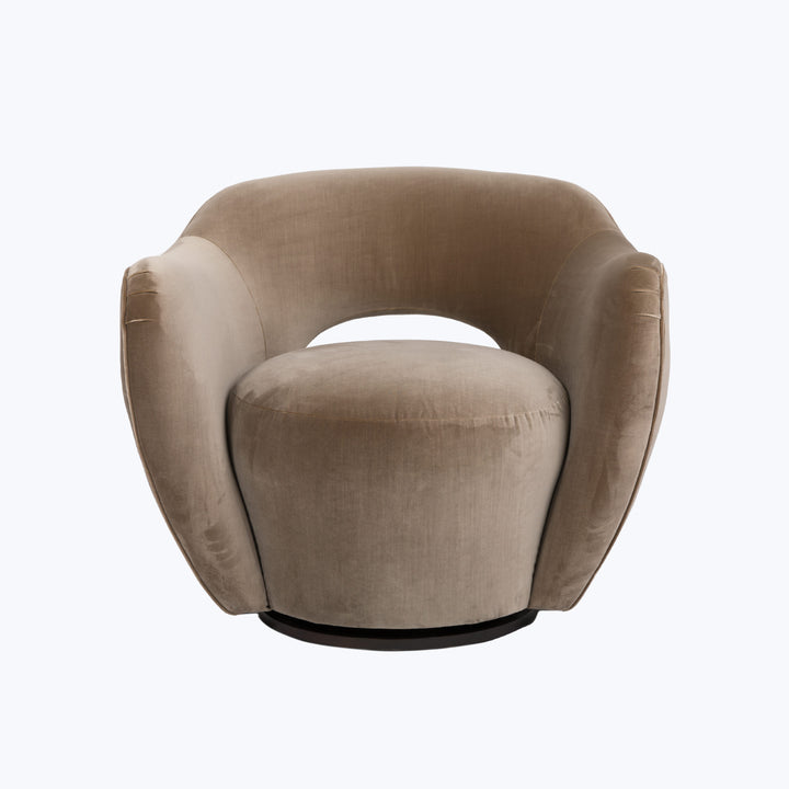 Modern Curved Swivel Chair