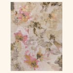 Multicolored Contemporary Silk Wool Rug  - 9' x 12'