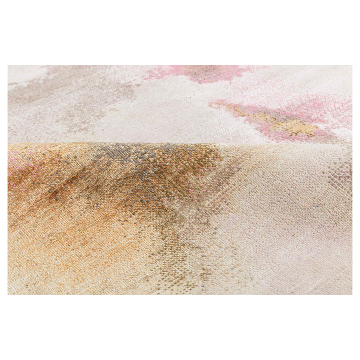 Multicolored Contemporary Silk Wool Rug  - 9' x 12'