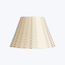 8" Empire Clip-On Card Shade Gold Ripples