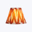 6" Cordless Lamp Empire Linen Shade Orange Zig Zag Ikat