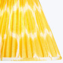 6" Cordless Lamp Empire Linen Shade Yellow Yoda Ikat