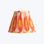 6" Cordless Lamp Empire Silk Shade Egg & Spoon Ikat St Clements