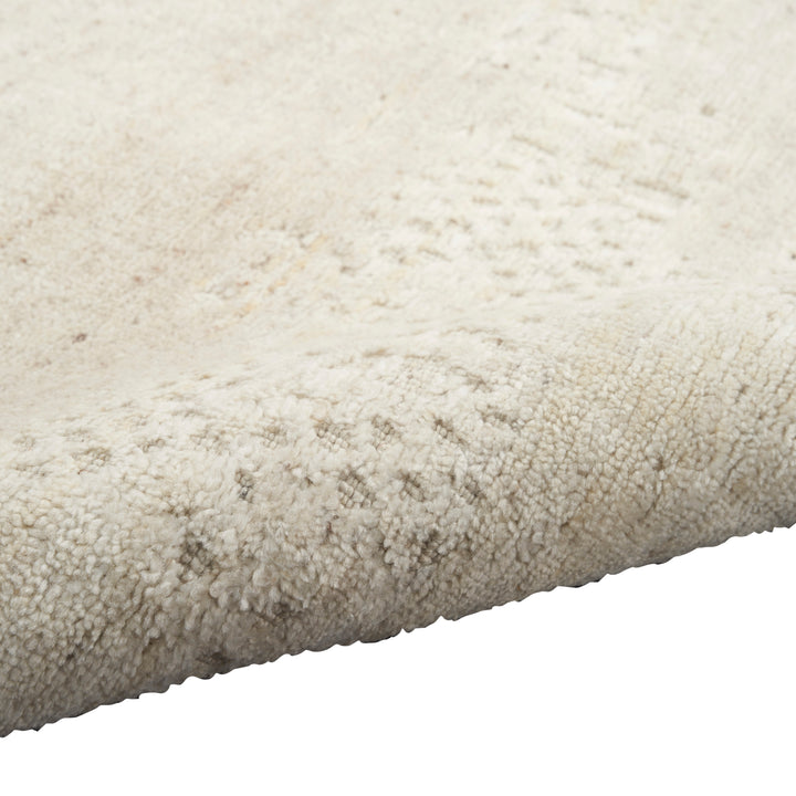 Ivory Contemporary Wool Blend Rug 10' x 14'