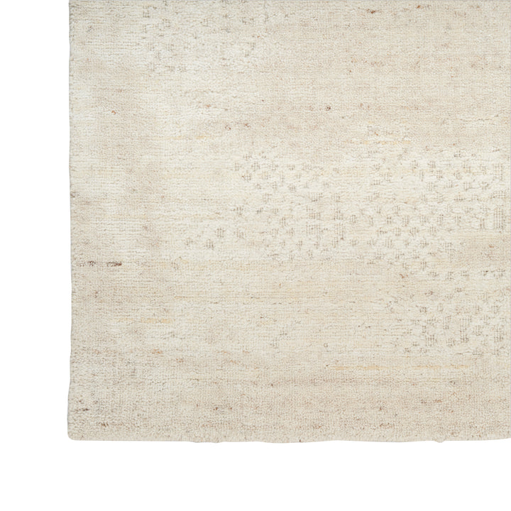 Ivory Contemporary Wool Blend Rug 10' x 14'