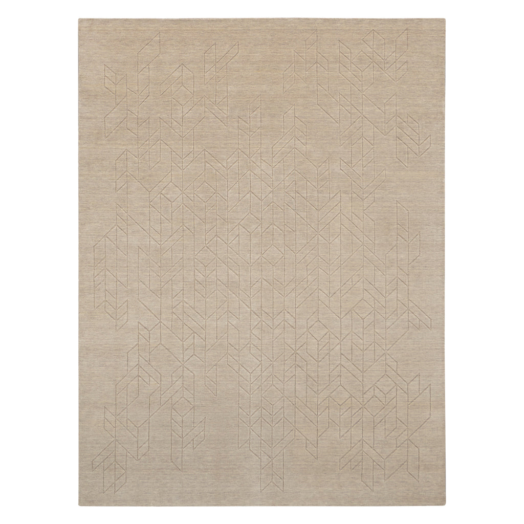 Solid Wool Rug Beige / 10' x 14'