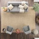 Solid Wool Rug Beige / 10' x 14'