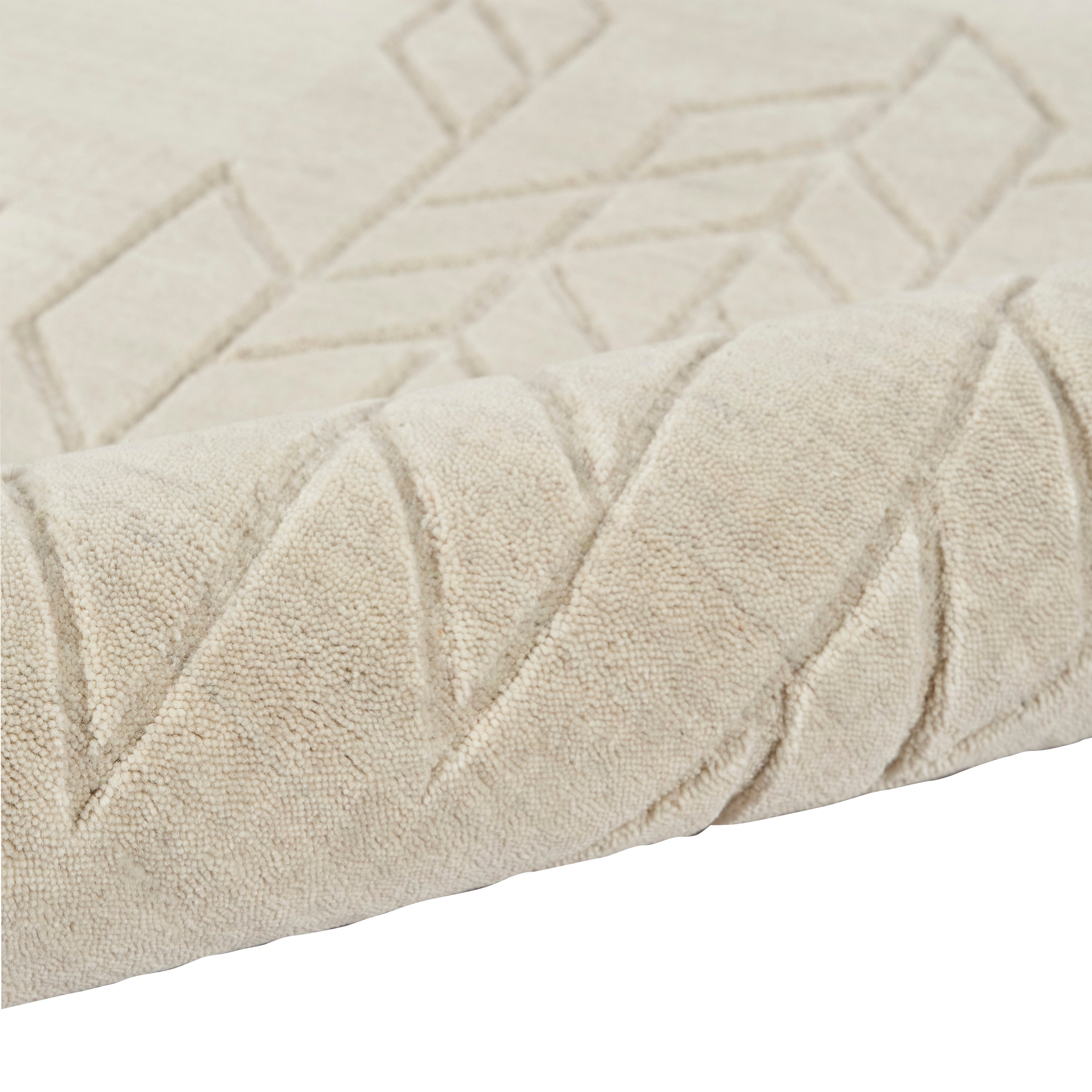 Solid Wool Rug Ivory / 9' x 12'