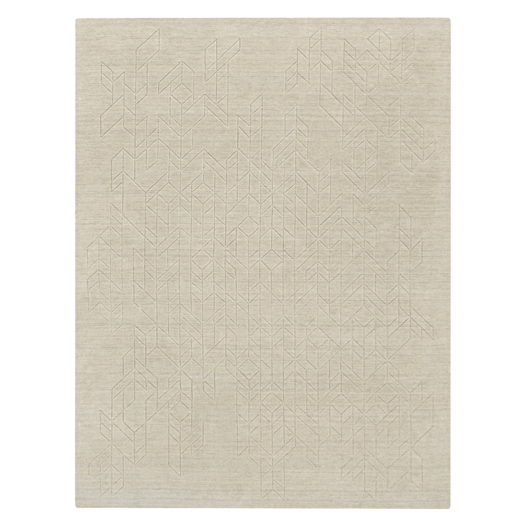 Solid Wool Rug Ivory / 10' x 14'