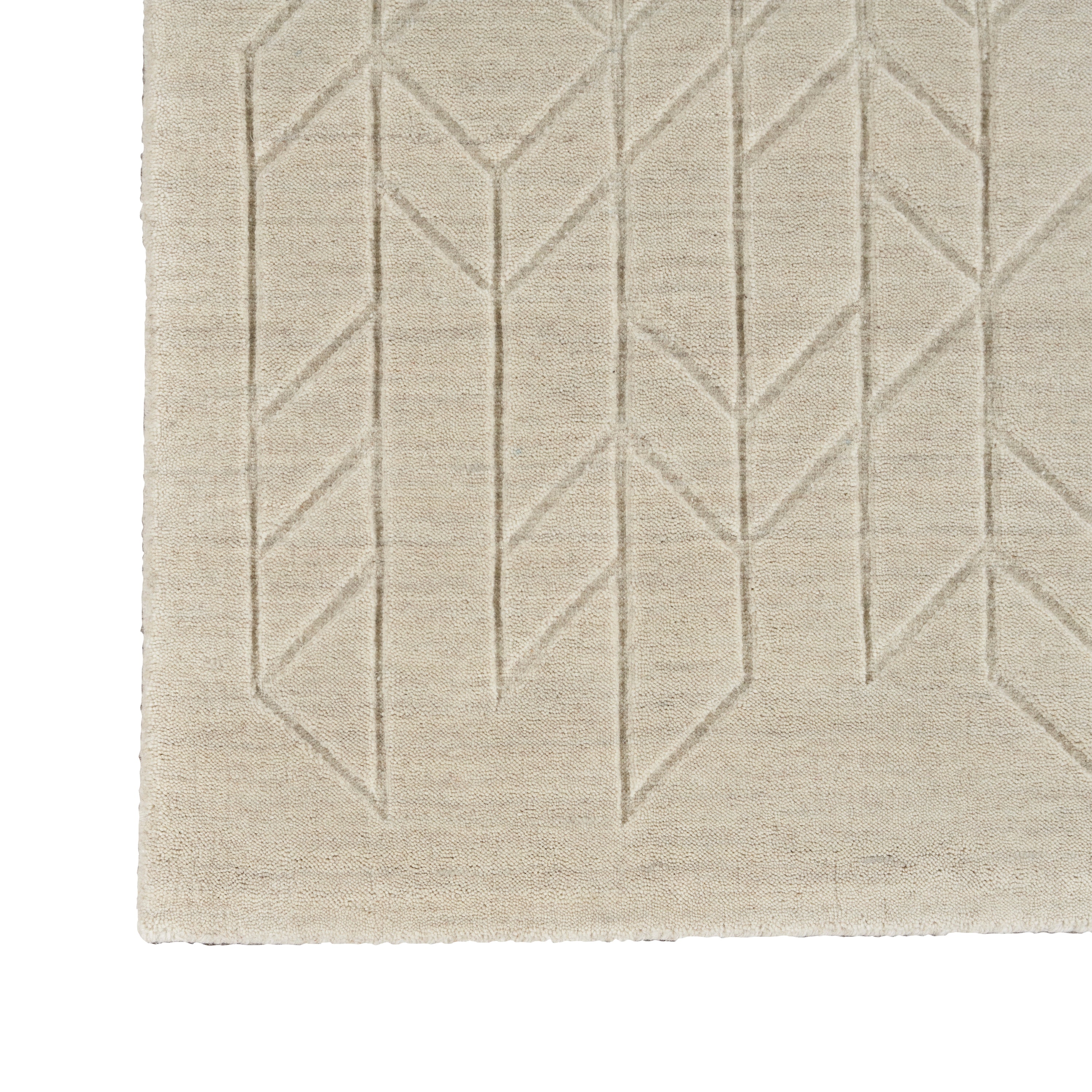 Solid Wool Rug Ivory / 10' x 14'