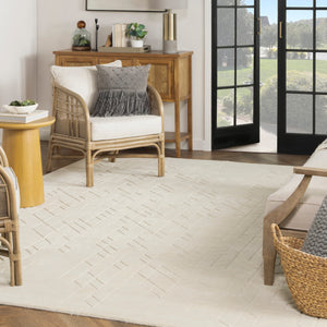 Solid Wool Rug Ivory / 10' x 14' - hover