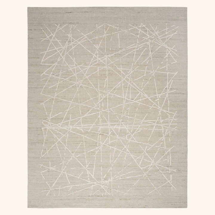 Contemporary Wool Rug Taupe / 10' x 14'