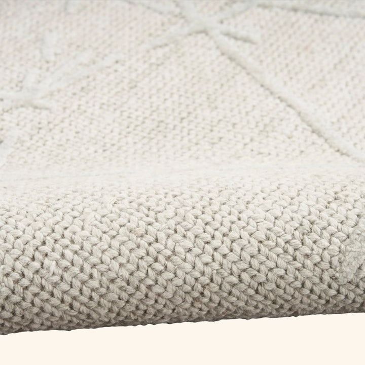 Contemporary Wool Rug Ivory Grey / 8' x 10'