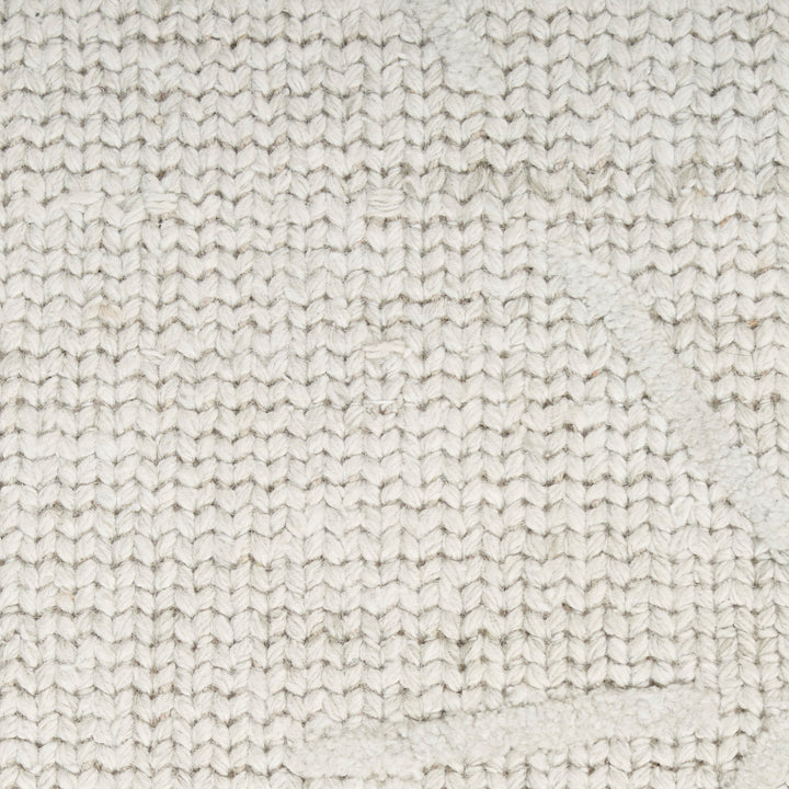 Contemporary Wool Rug Ivory Grey / 9' x 12'