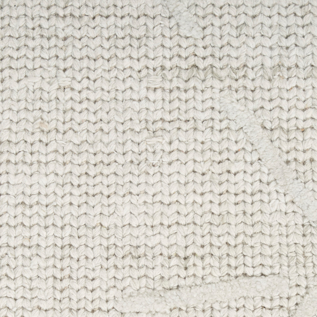 Contemporary Wool Rug Ivory Grey / 10' x 14'