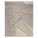 Sand Silver Contemporary Wool Silk Blend Rug 8' x 10'