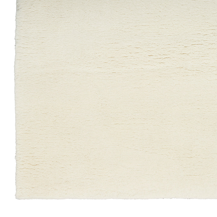 Solid Shag Cashmere Rug Ivory / 9' x 12'