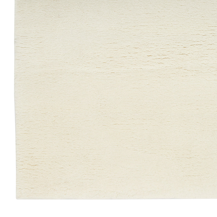 Solid Shag Cashmere Rug Ivory / 9' x 12'