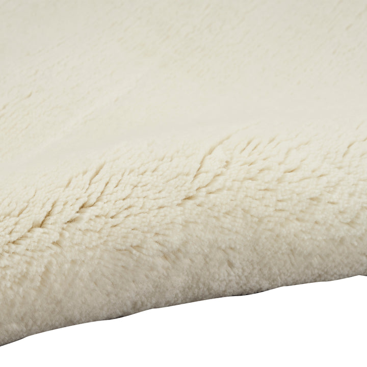 Solid Shag Cashmere Rug Ivory / 10' x 14'