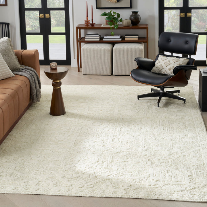 Ivory Moroccan Wool Rug 10' x 14'