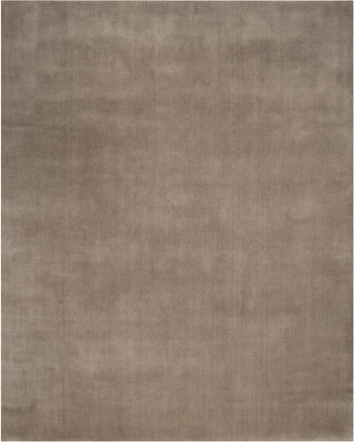 Solid Shag Cashmere Wool Blend Rug