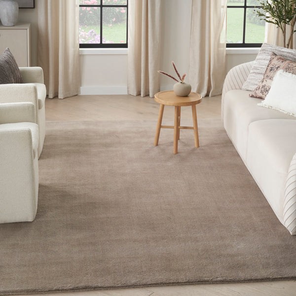 Solid Shag Cashmere Rug Taupe / 10' x 14'