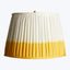 12" Straight Empire Linen Shade Yellow Shibori