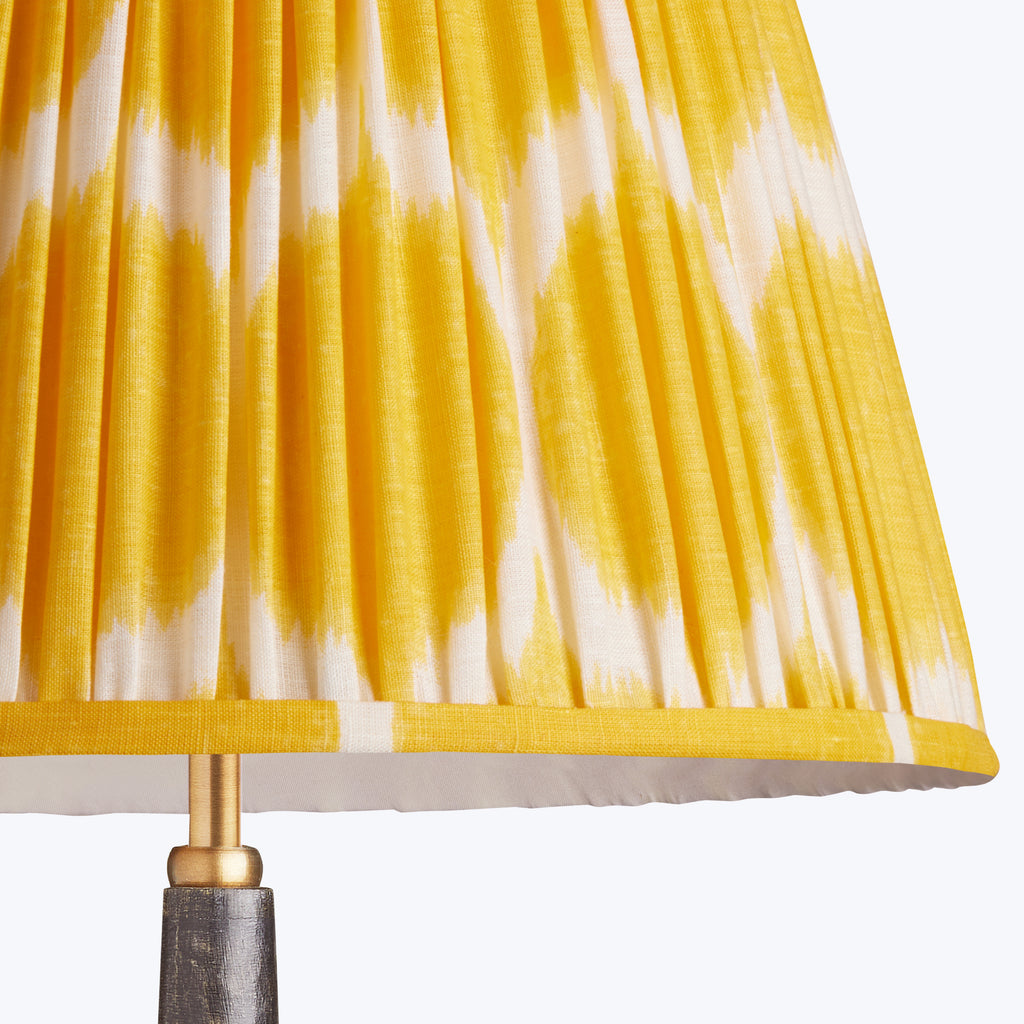 16" Straight Empire Linen Shade Yellow Yoda Ikat