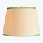 16" Straight Empire Card Shade Top n Tail Cream Green