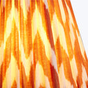 20" Straight Empire Linen Shade Orange Zig Zag Ikat