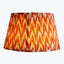 20" Straight Empire Linen Shade Orange Zig Zag Ikat