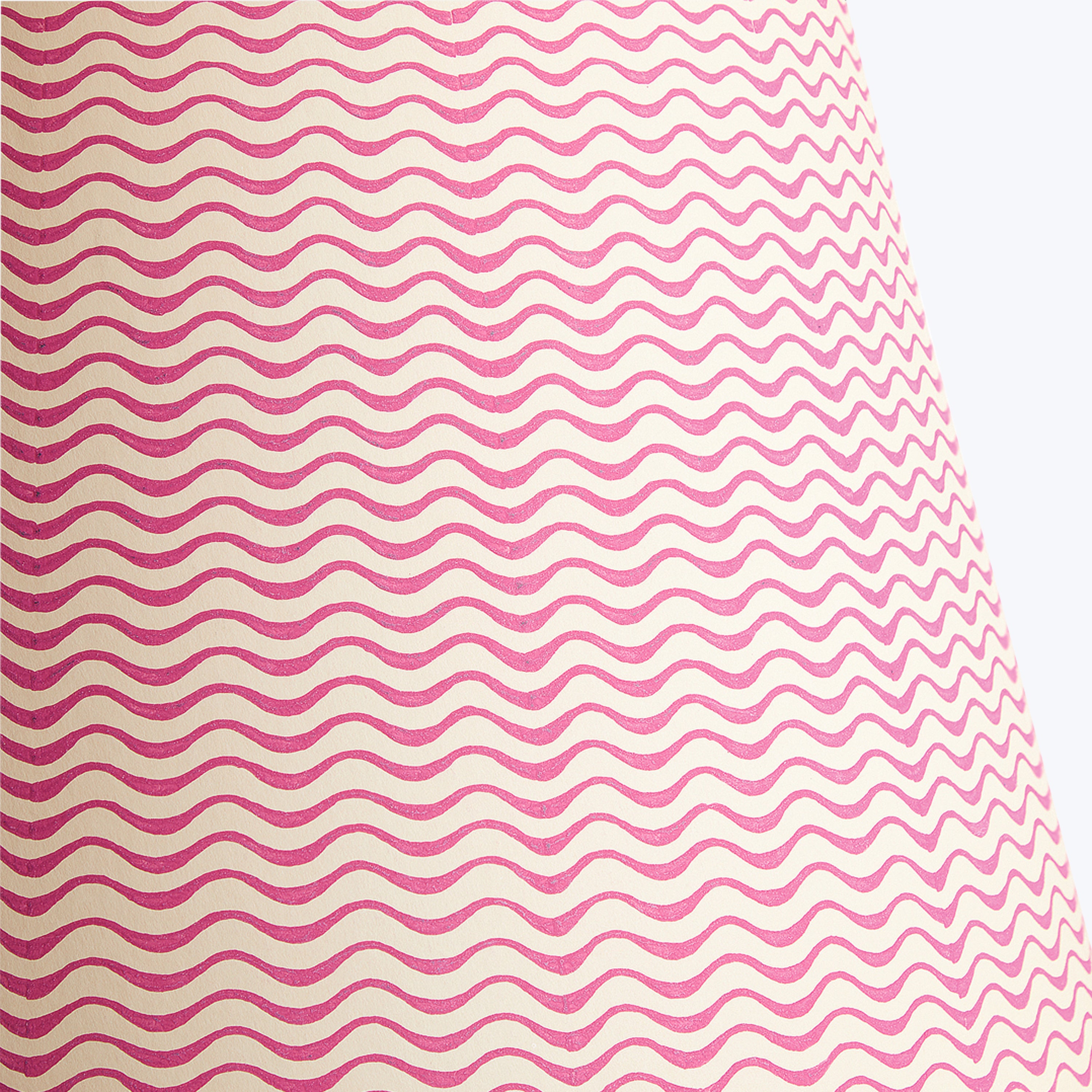 5.5" Tall Tapered Clip On Card Shade Hot Pink Ripples