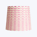 5.5" Tall Tapered Clip On Card Shade Hot Pink Ripples