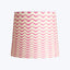 5.5" Tall Tapered Clip On Card Shade Hot Pink Ripples