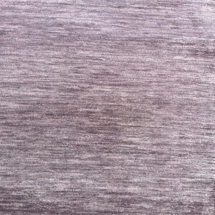 Purple Solid Wool Silk Blend Rug - 6' x 9'