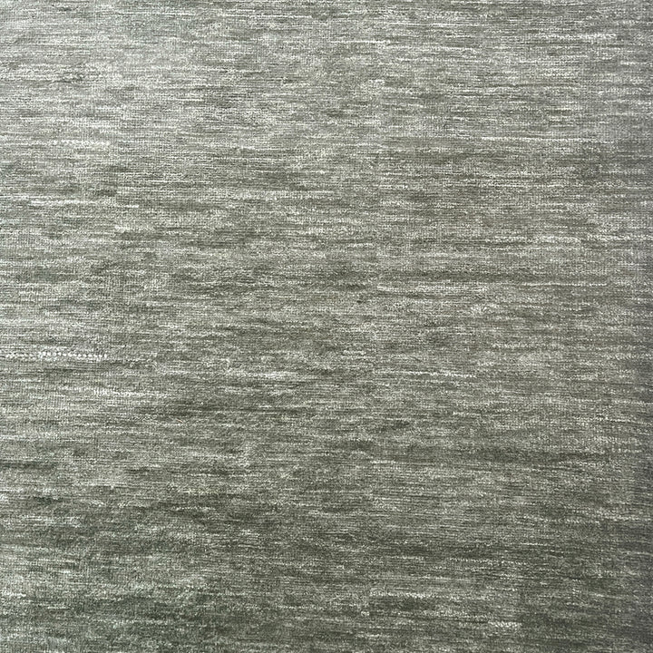 Green Solid Wool Silk Blend Rug - 9' x 12'