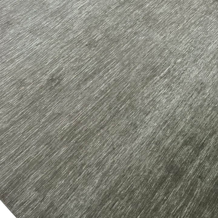 Green Solid Wool Silk Blend Rug - 9' x 12'