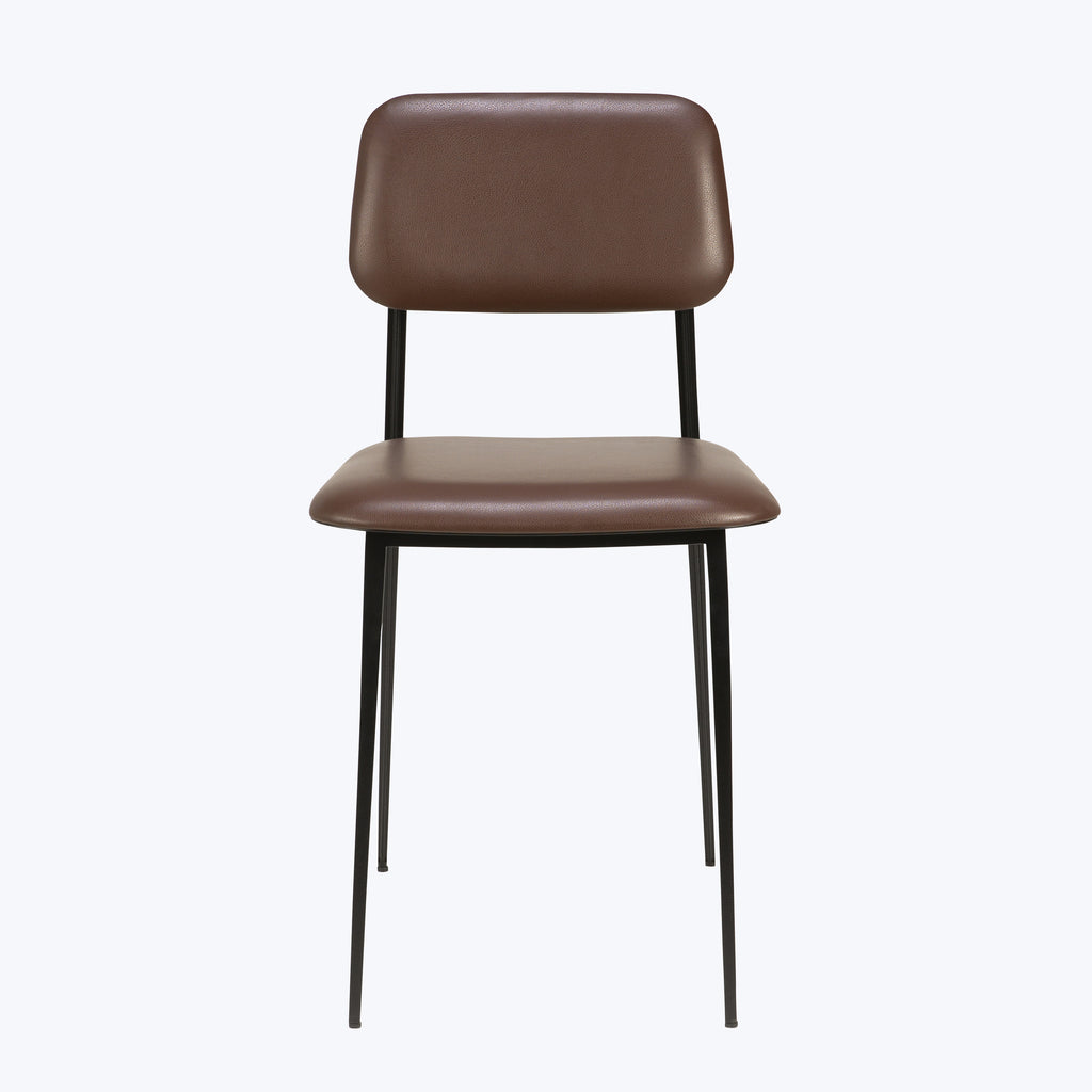 Anders Leather Dining Chair Chocolate