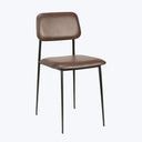 Anders Leather Dining Chair Chocolate