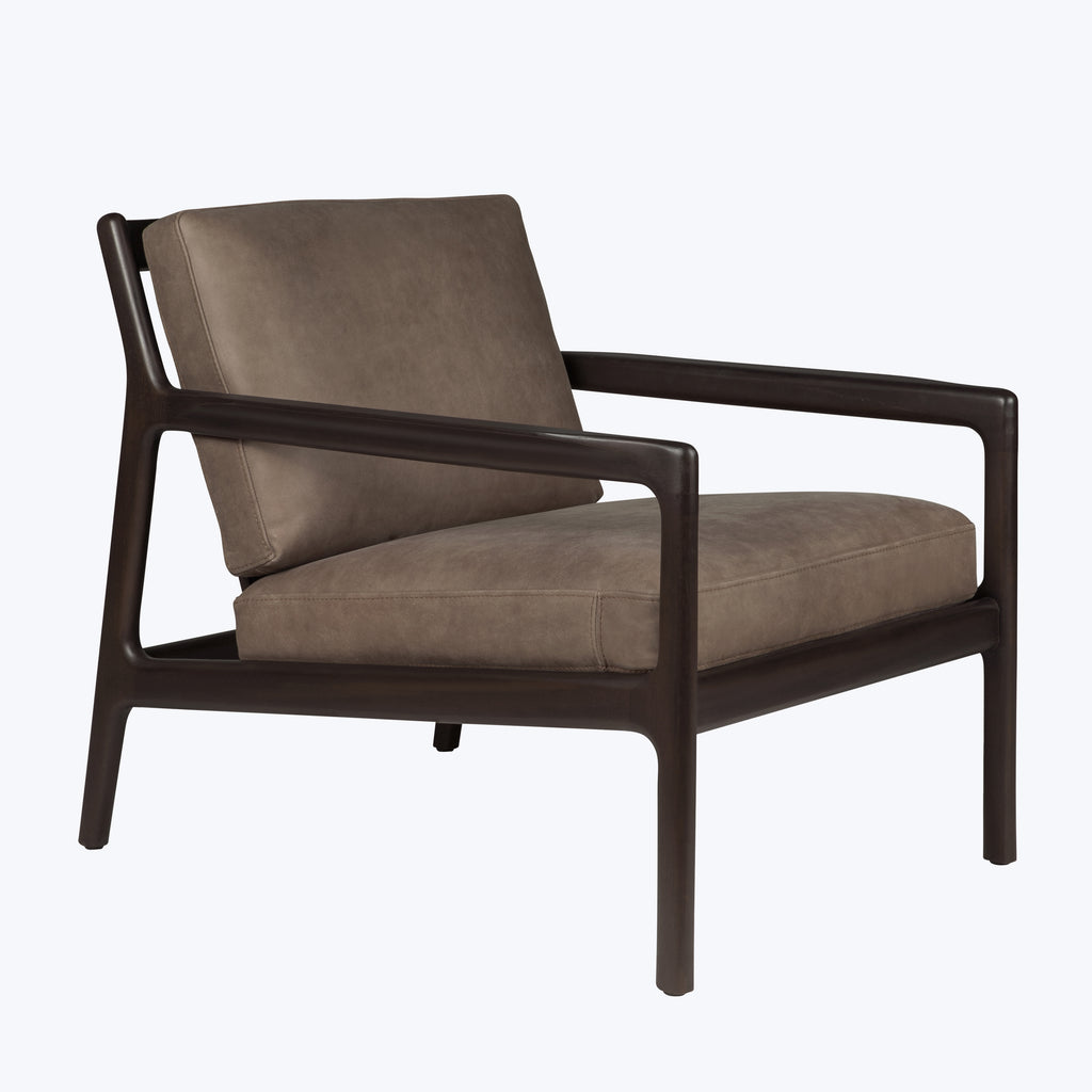 Jack Leather Lounge Chair Terra