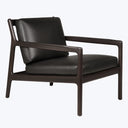 Jack Leather Lounge Chair Black