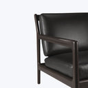 Jack Leather Lounge Chair Black