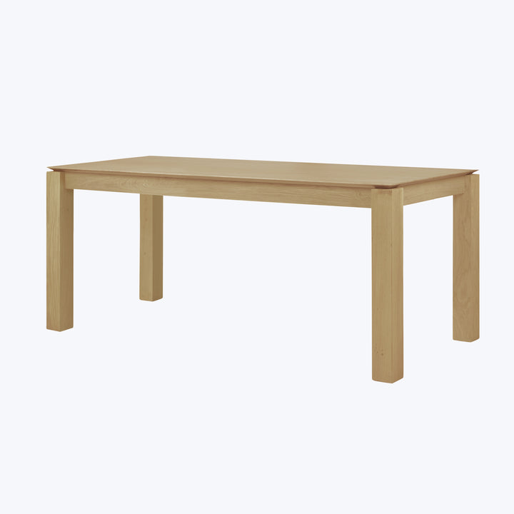 Oak Slice Dining Table 71"