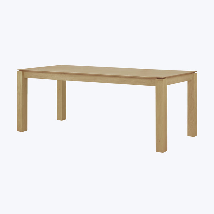 Oak Slice Dining Table 79"
